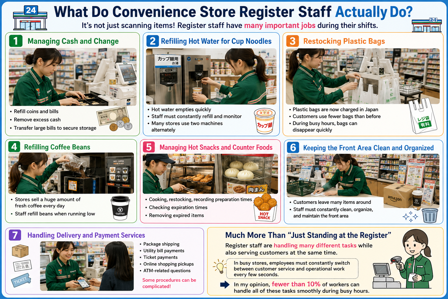What Do Convenience Store Register Staff Actually Do? | The Konbini Insider